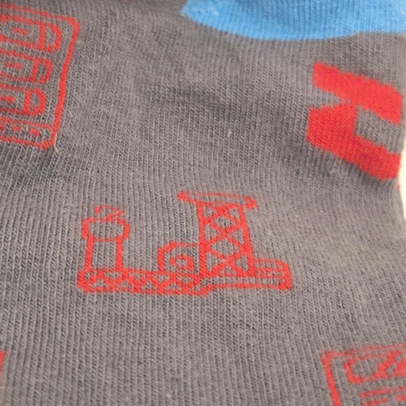 SOCK CLUB REDTEAM Cyber security Novelty Crew Socks,  Tech  Gray/Blue - Picture 3 of 7